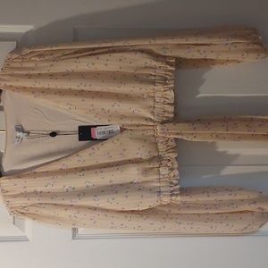 Gianni Bini Long Sleeve Large Crop Top